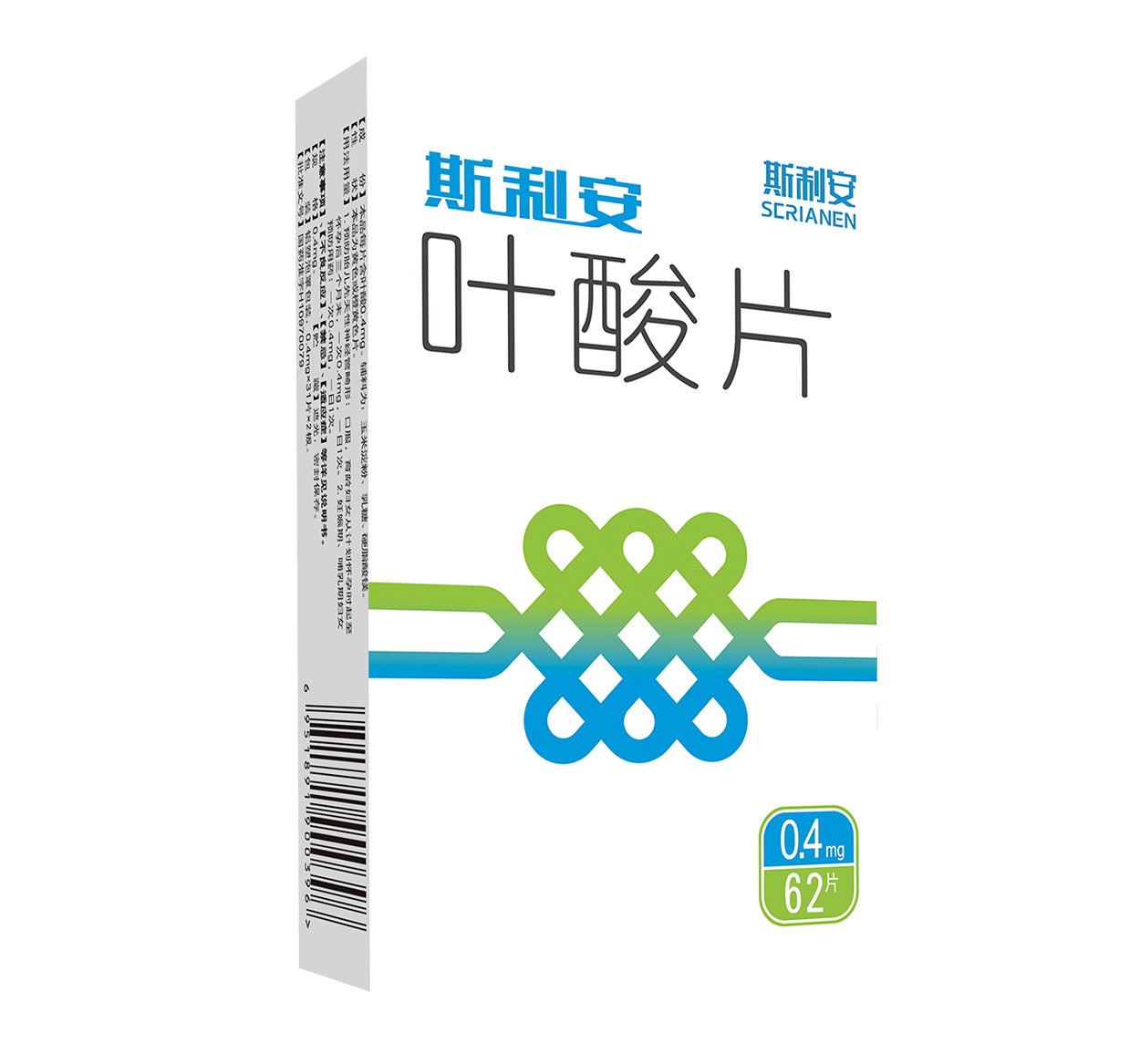 斯利安葉酸片62片